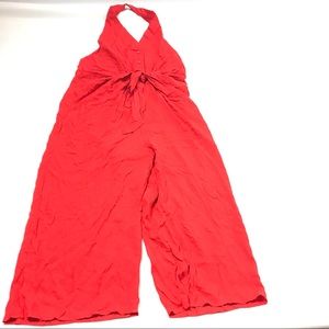 QED London US Size 10 Women's Jumpsuit Halter Red
